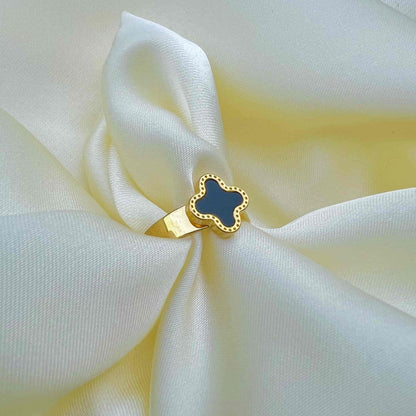 Clover Flower Adjustable Rings