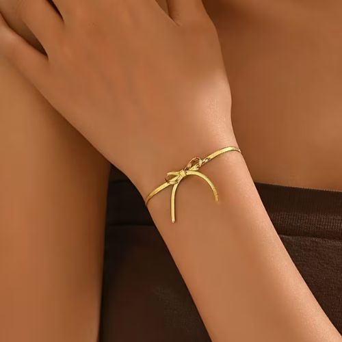 Snake chain Bow Bracelet