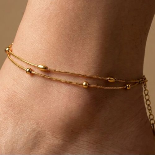Double Drop Anklet