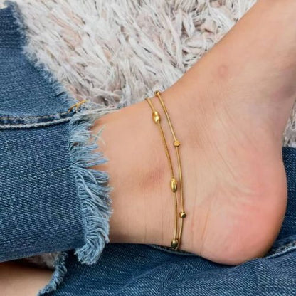 Double Drop Anklet