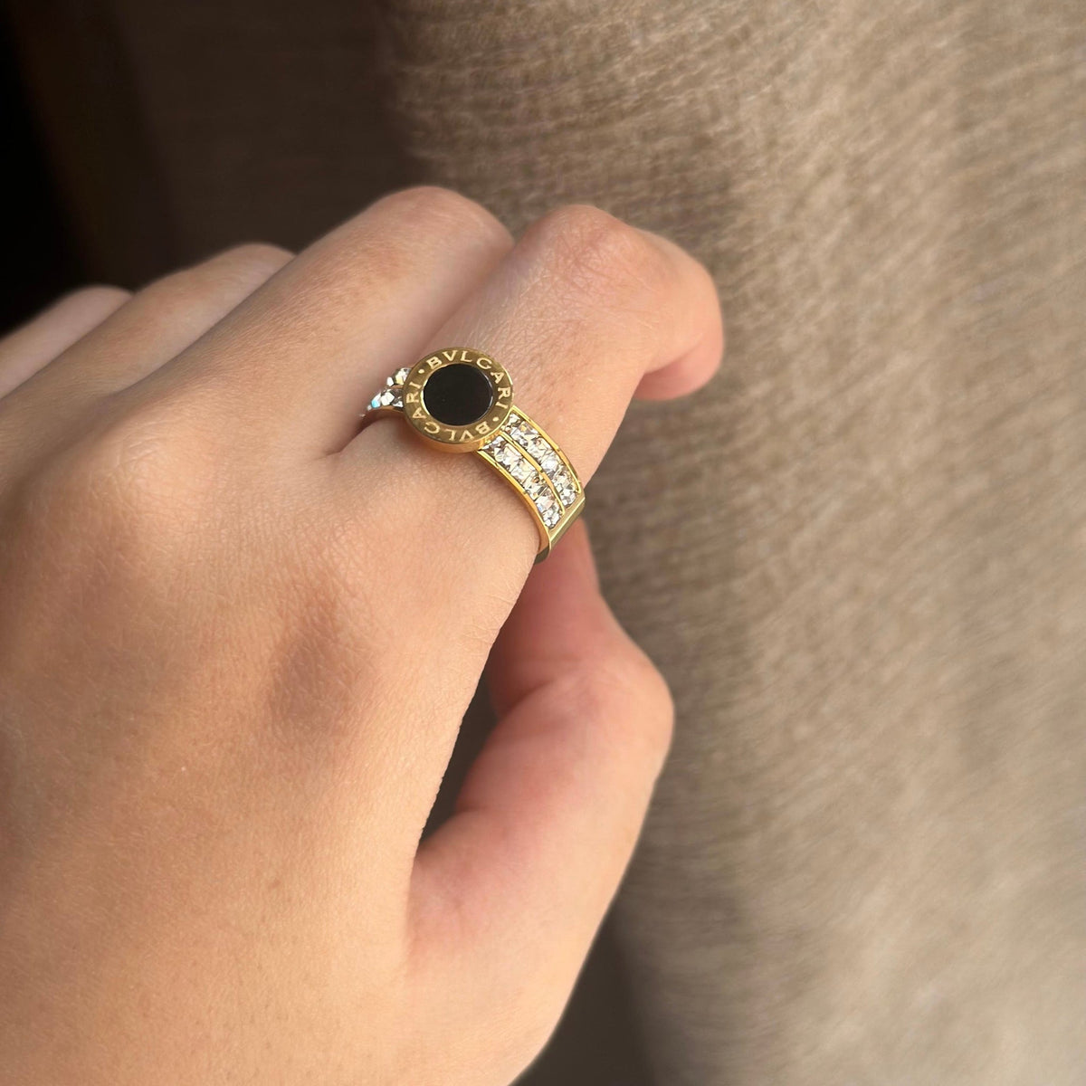 Black Stone Ring
