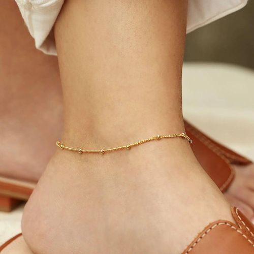 Dainty Bead Chain Anklet