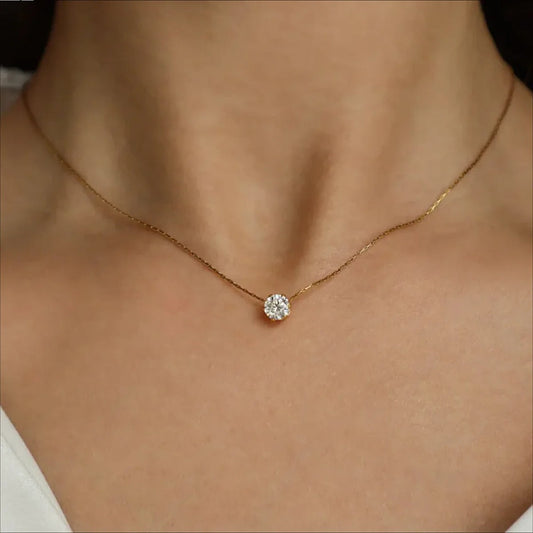 One Diamond Necklace