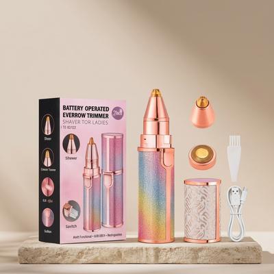 2 In 1 Rechargeable Flawless Eyebrow & Facial Hair Remover