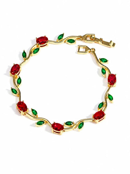 Tulip bracelet Red - Green
