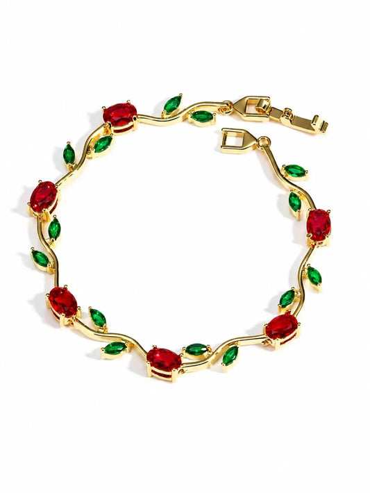 Tulip bracelet Red - Green